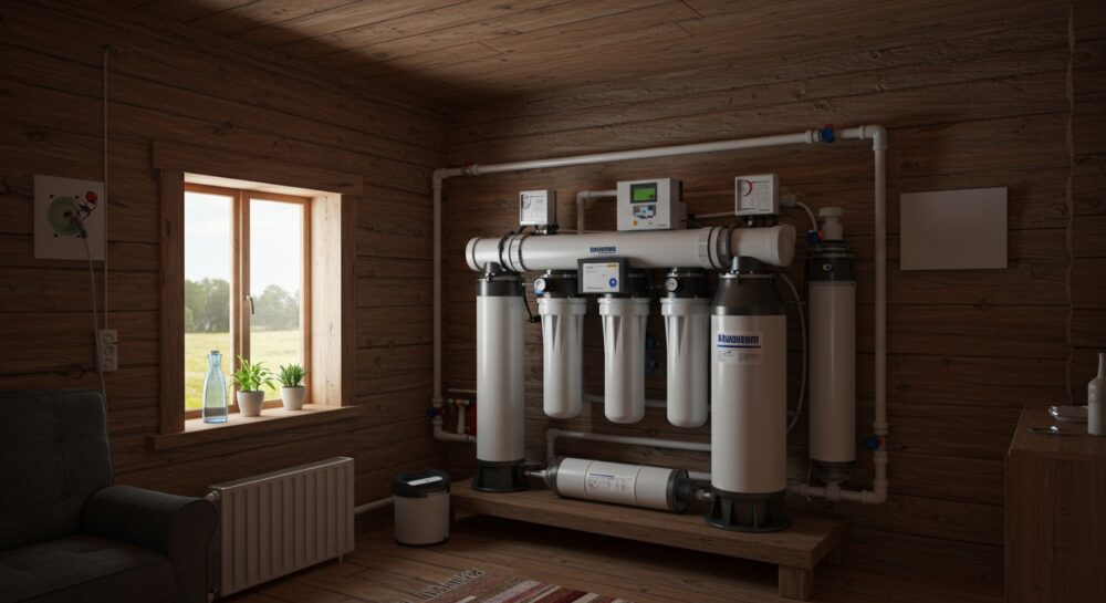 Системы очистки воды Водоочистка в коттедж с обезжелезиванием в Уфе