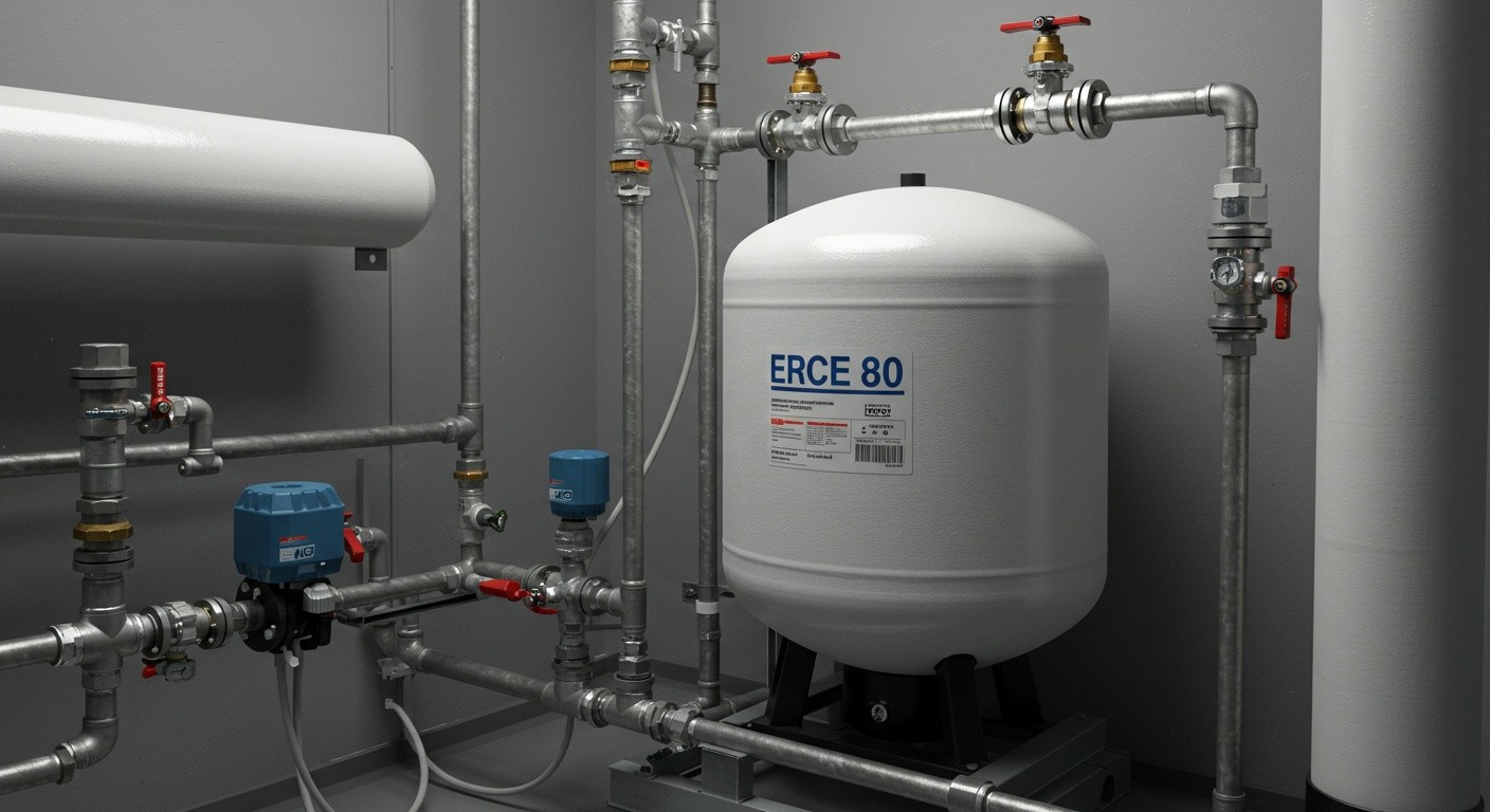 Расширительный бак ERCE 80 для отопления в Уфе Расширительный бак отопления ERCE 80