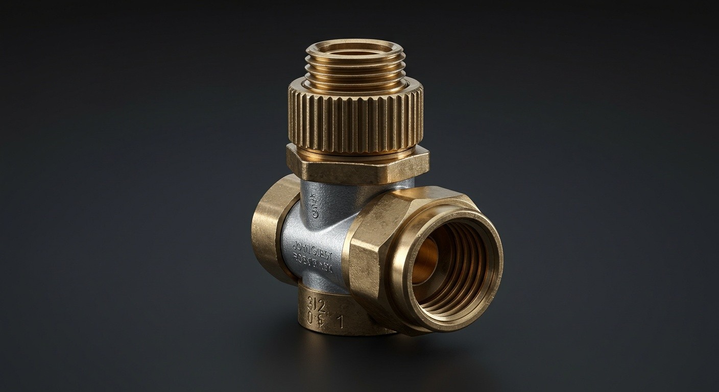 Адаптер John Guest 1/4 ц. на 1/4 н.р.