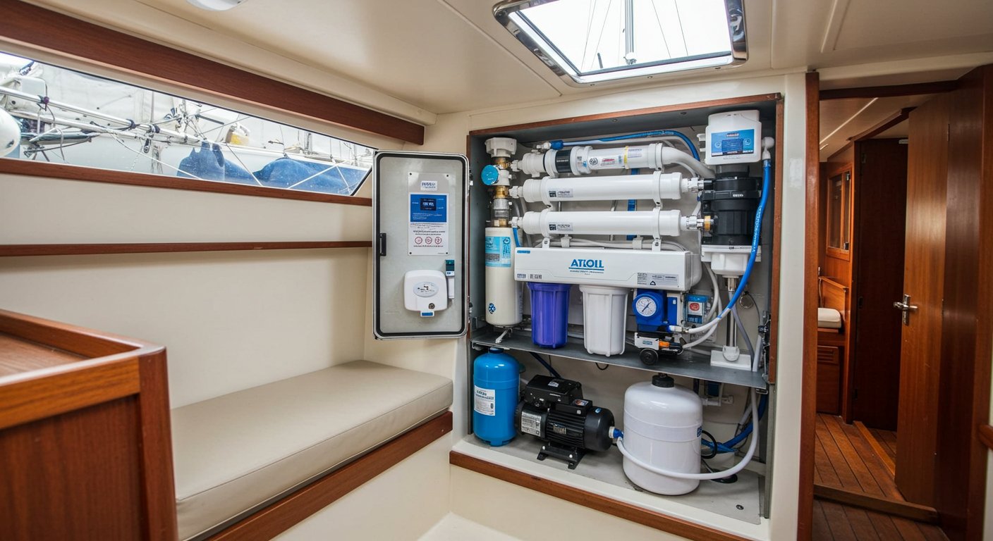 Корпусированная система обратного осмоса Атолл A-560E SailBoat