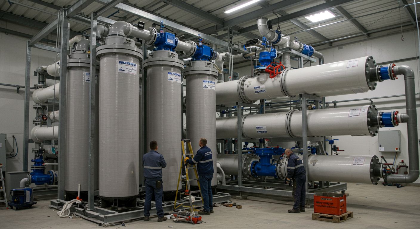 Этапы монтажа магистральных фильтров воды Монтаж магистральных фильтров