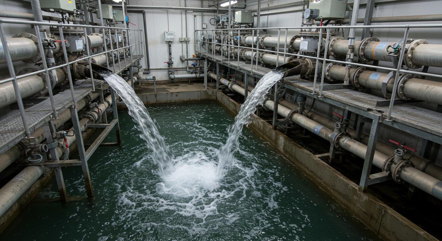 Промывка накопительного бака системы очистки воды