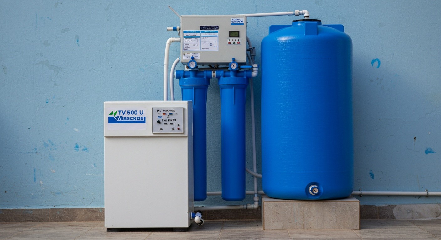 Бак ATV-500 U синий для очистки воды